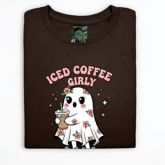 Iced Coffee Girly Ghost with slippers