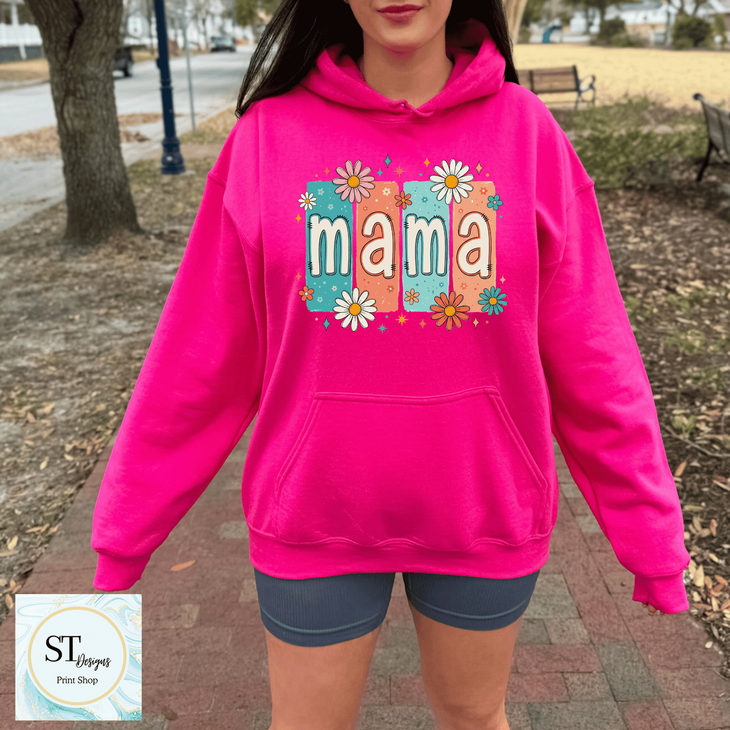 Retro Floral Mama Design