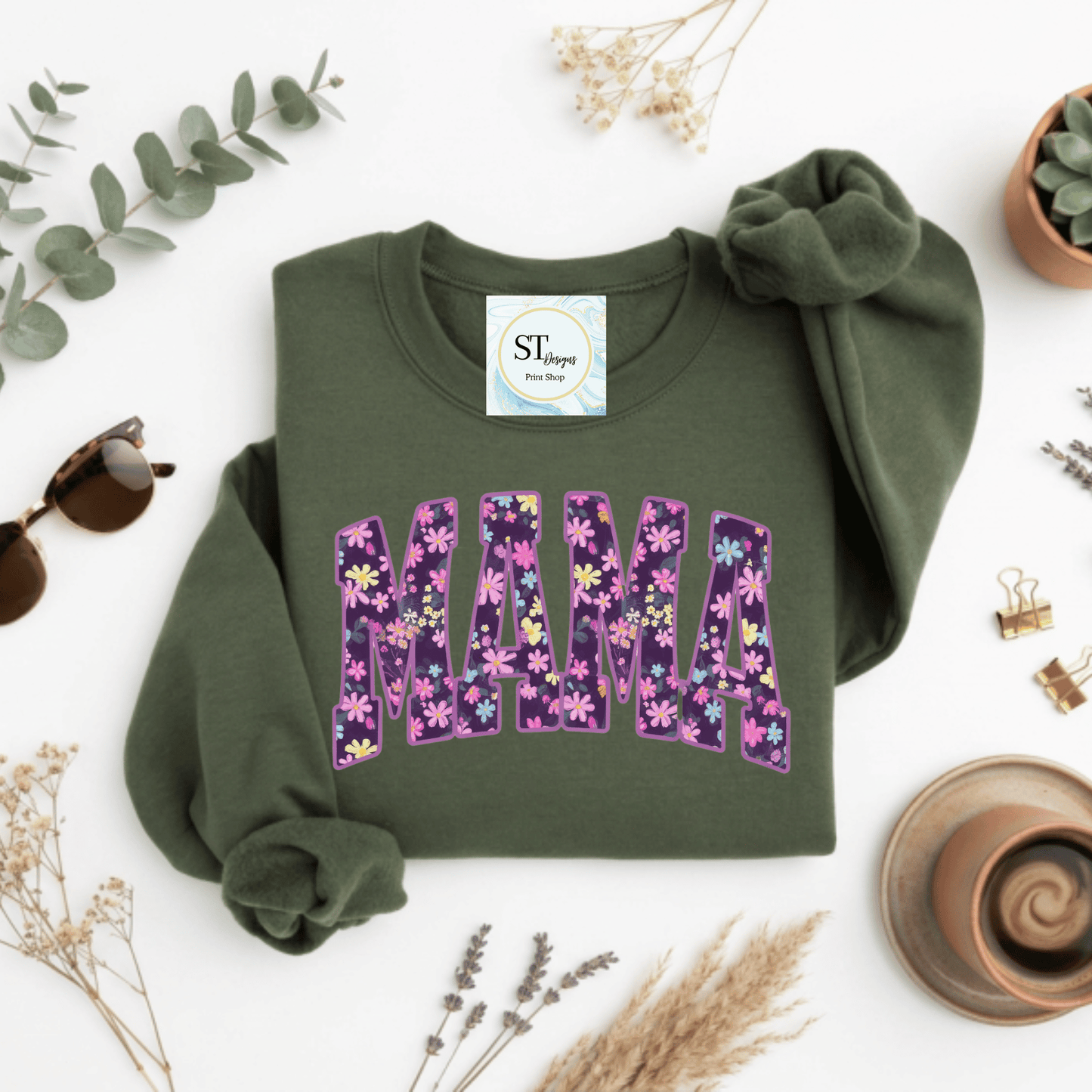 Lavender Floral Mama Design
