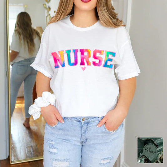 Nurse Varsity Tie-dye