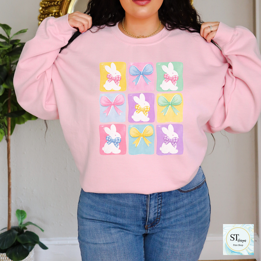 Retro Checkered Easter Bunny