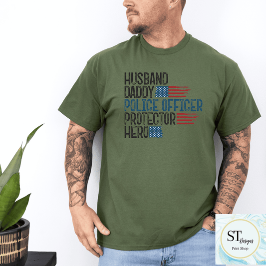 Husband Daddy Police Officer Protector Hero