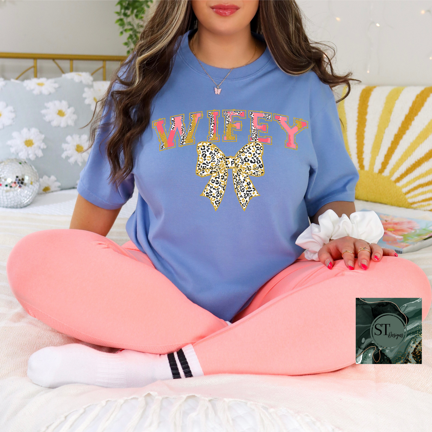 Wifey Cheetah Bow