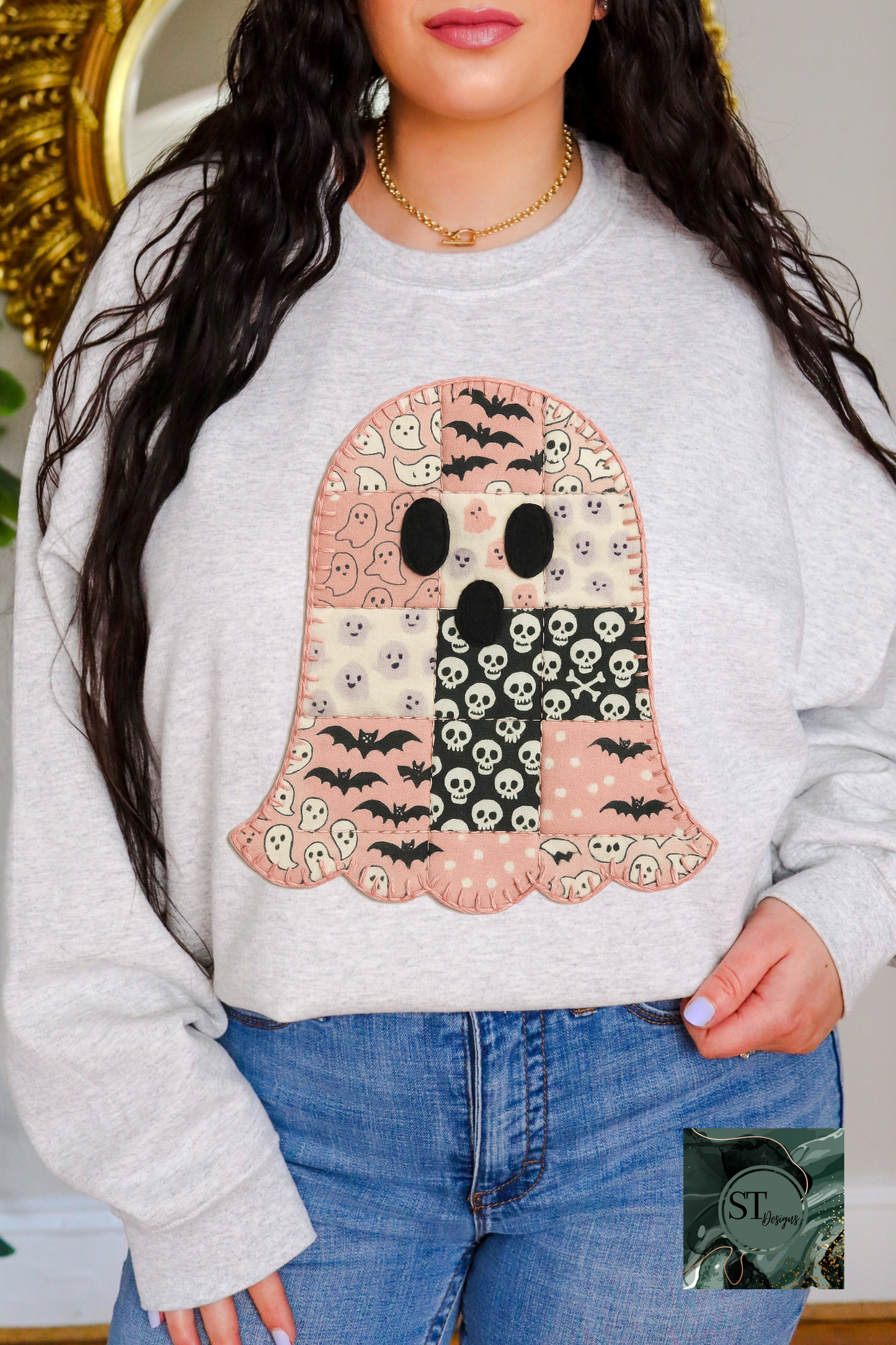 Pink Quilt work Ghost