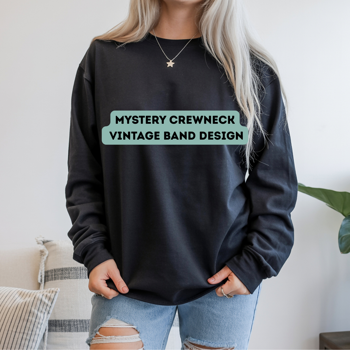 Mystery Vintage Band Graphic Tee Surprise Rock Concert Shirt