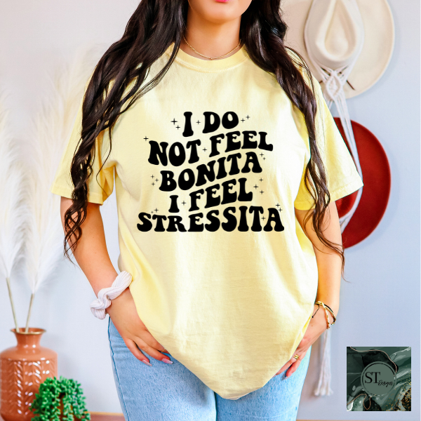 I do not feel bonita I feel stressita T-Shirt