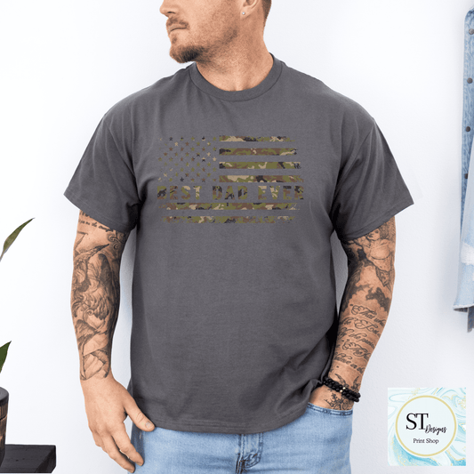 Best Dad Ever Patriotic Design