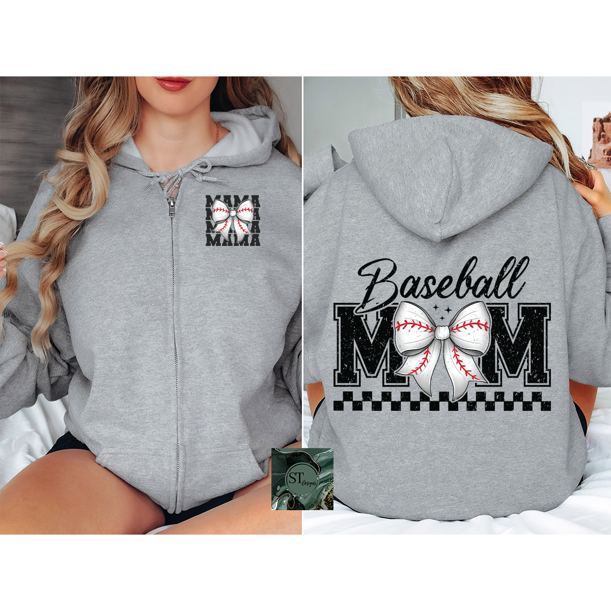Baseball Mama Bow