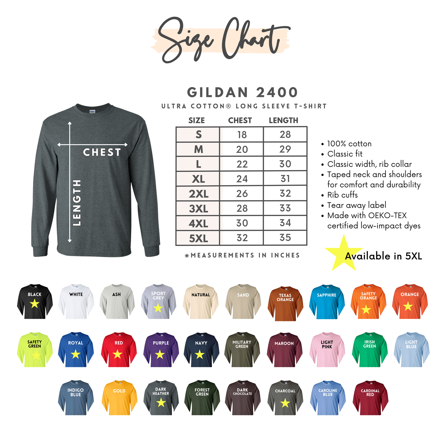 Build Your own Custom Long Sleeve T-Shirt Gildan