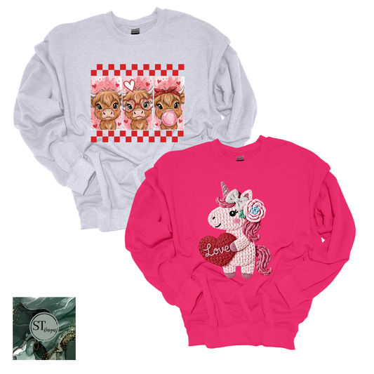Valentines Day Crewneck Sweatshirt Mystery Bundle