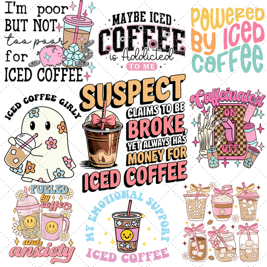 Iced Coffee Mystery Apparel Coffee Lover Graphic Tee, Hoodie & Crewneck Surprise