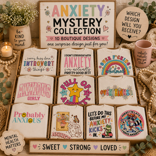 Mystery Anxiety Graphic T-Shirt Surprise Mental Health Tee