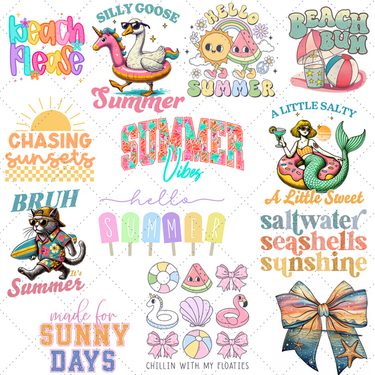 Summer & Beach Mystery Graphic Collection | You Pick the Size, We Pick the Surprise