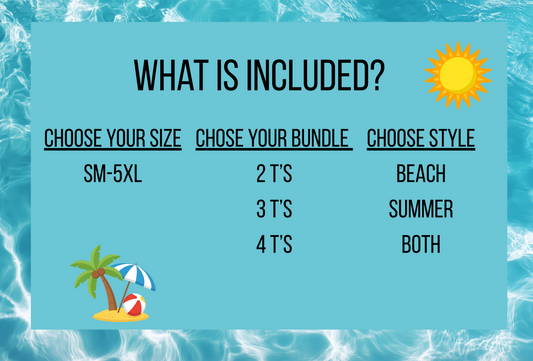 Summer/Beach Mystery T-Shirt Bundle