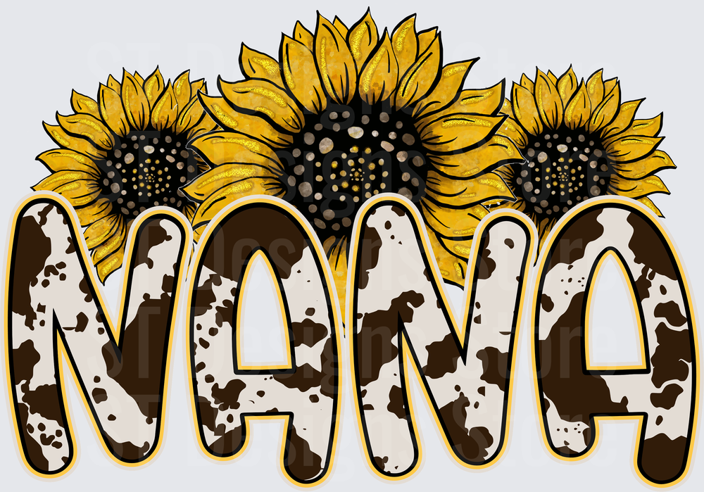 NANA Cowhide Sunflower OTB
