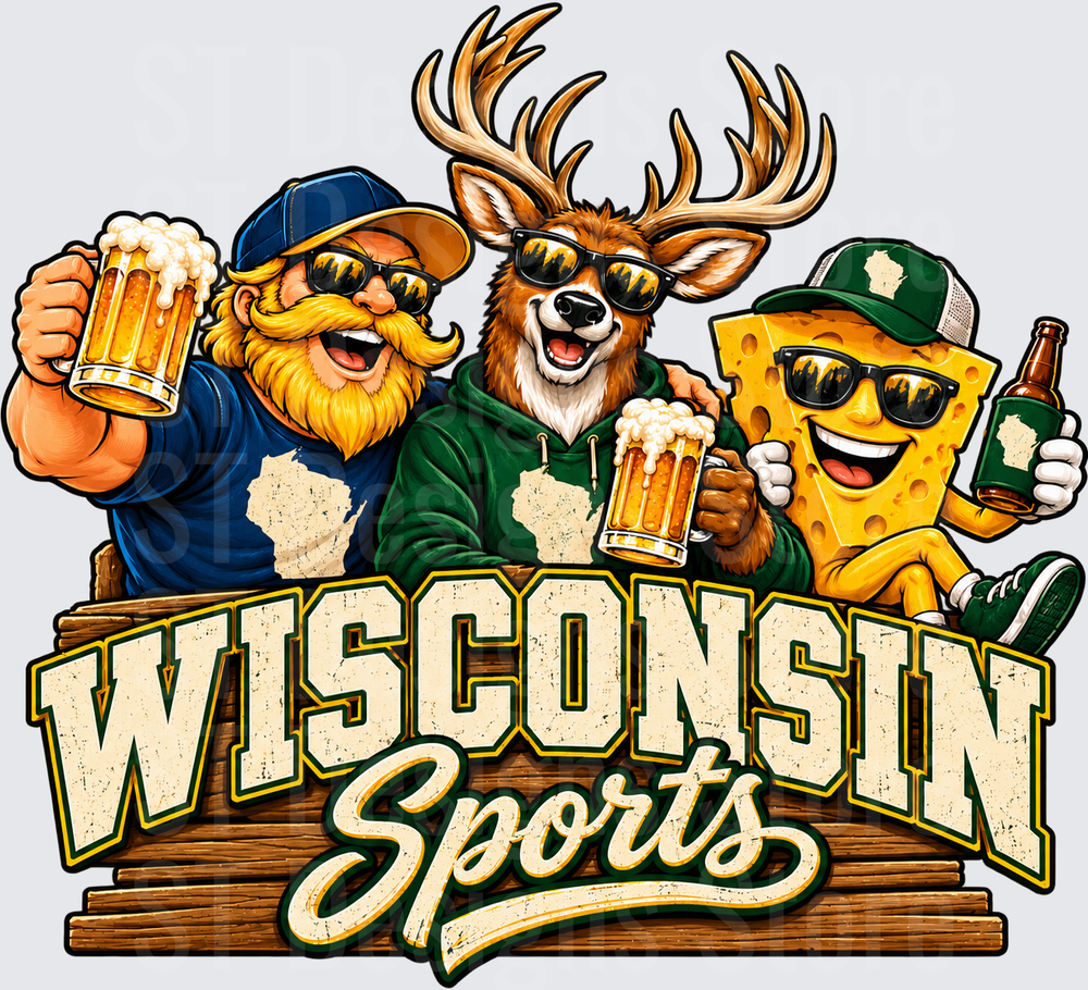 Wisconsin Sports Beer Mascot Celebration