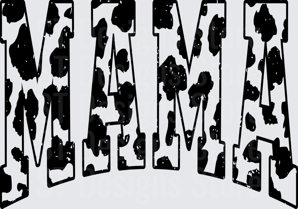 Thin Cow print Mama-DTF