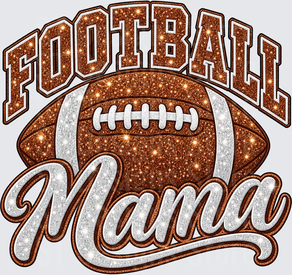 Glitter Football Mama