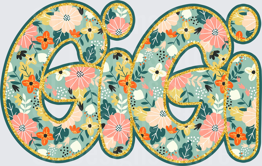 Floral Glitter Amen-gigi
