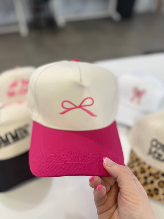 Bow Canvas Hat