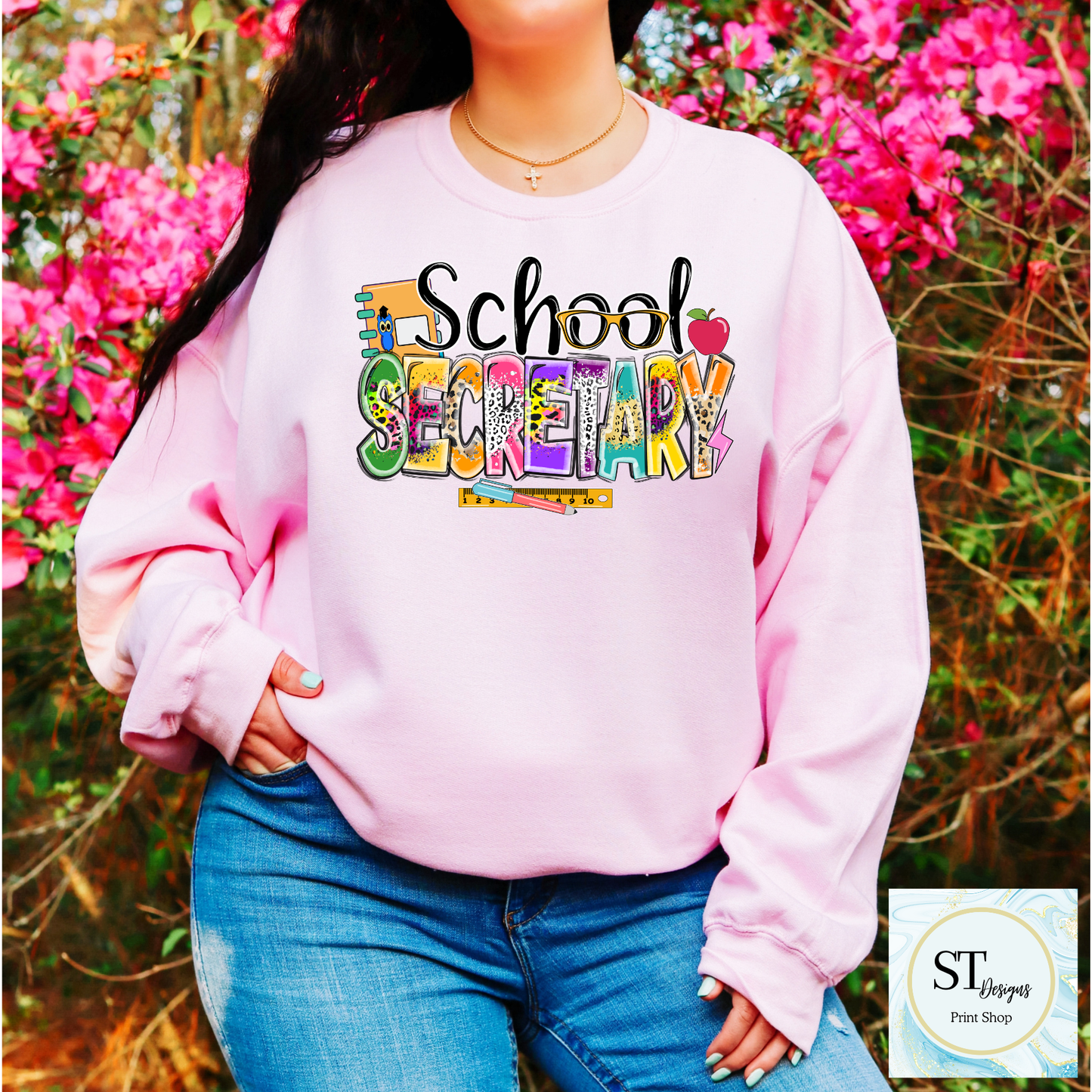 School Secretary Graphic T-Shirt | Cute School Office Staff Tee | Back to School Secretary Shirt | Unisex S-5XL