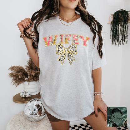 Wifey Cheetah Bow