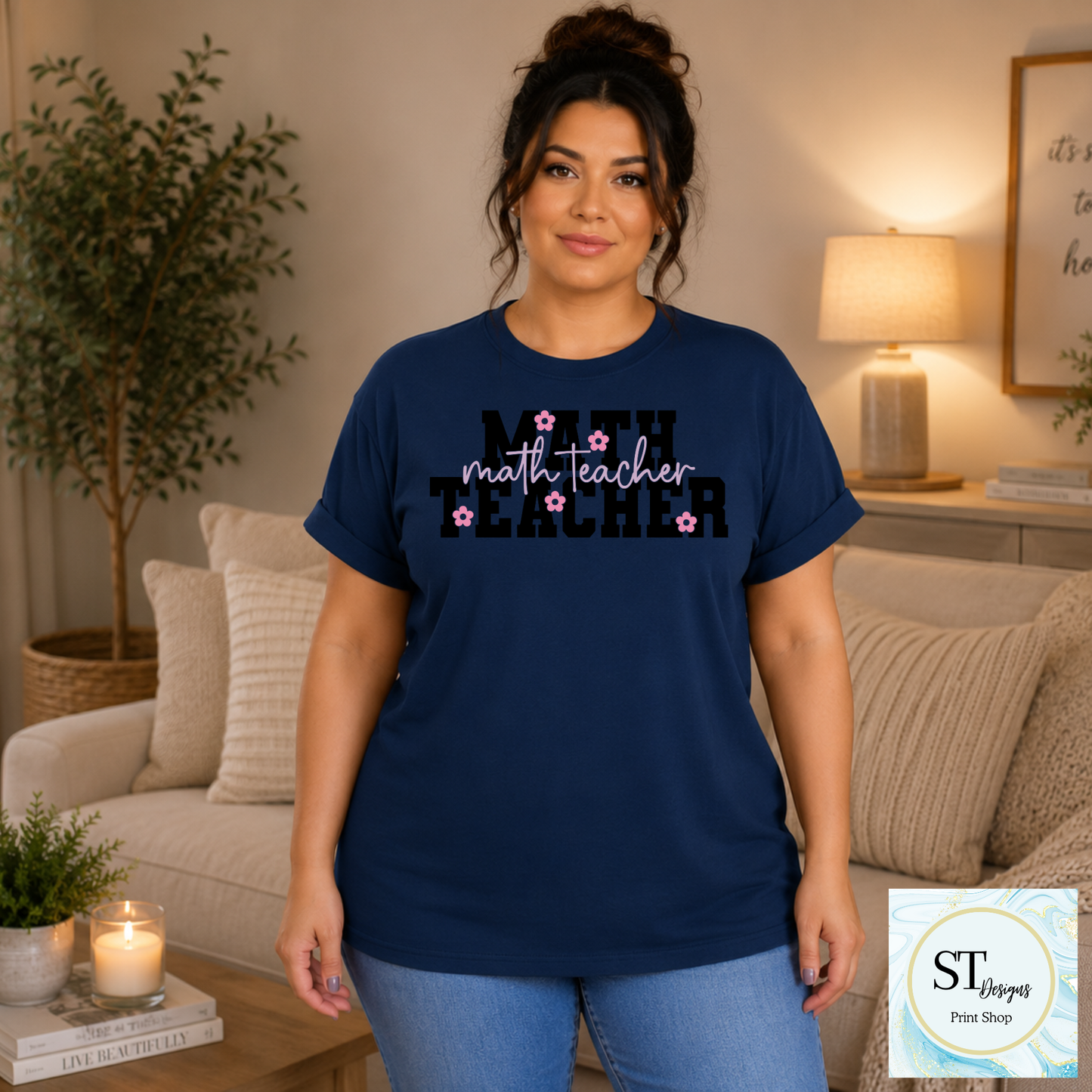 Math Teacher Graphic T-Shirt | Cute Math Teacher Shirt | Back to School Teacher Tee | Math Educator Gift | Unisex S-5XL