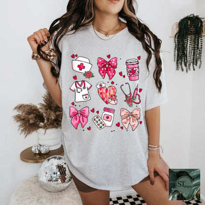 Nurse Collage Hearts and Bows