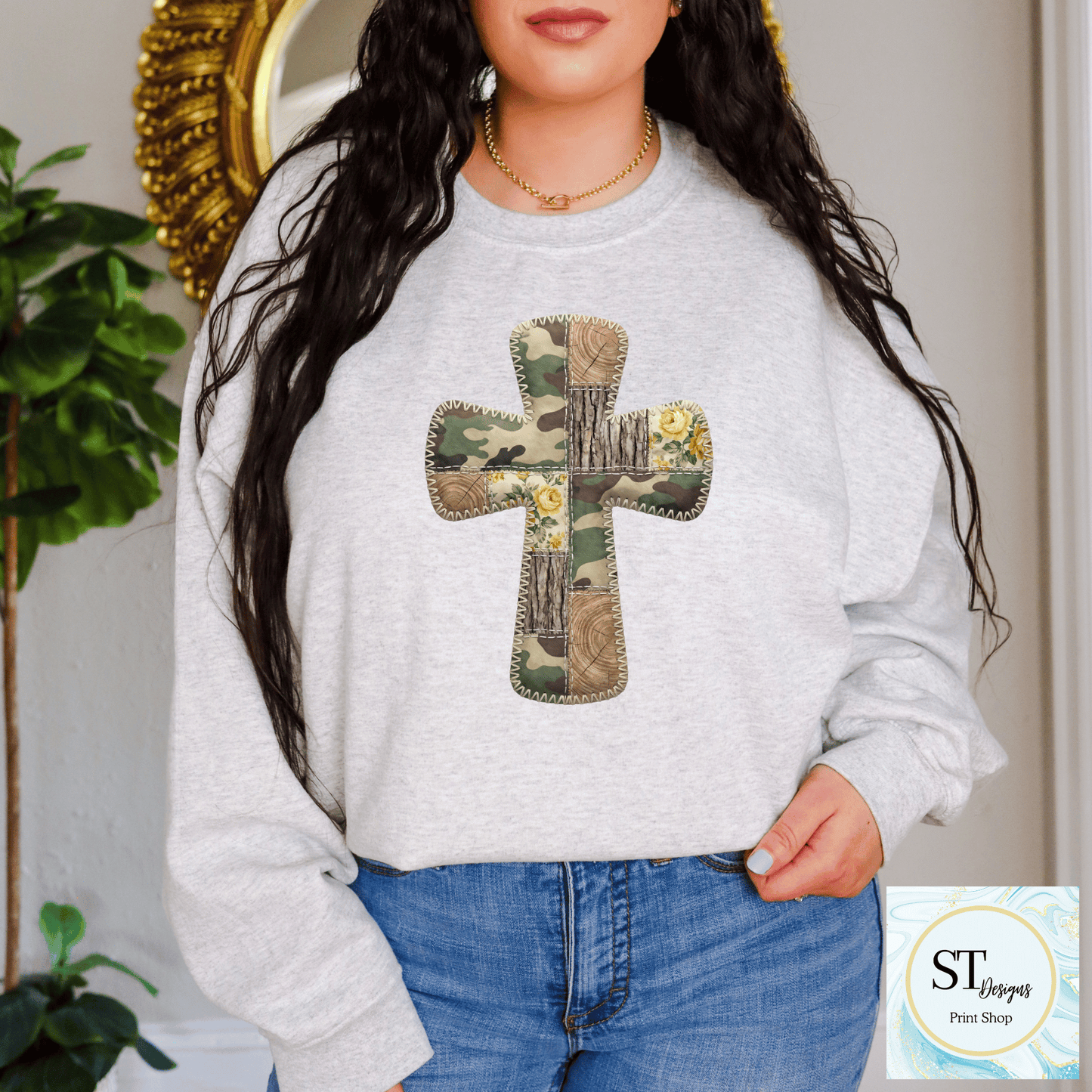 Western Stitched Cross