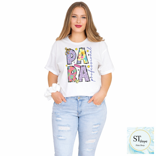 Para Educator Graphic T-Shirt | Cute Para Professional Shirt | Back to School Para Teacher Tee | Unisex S-5XL