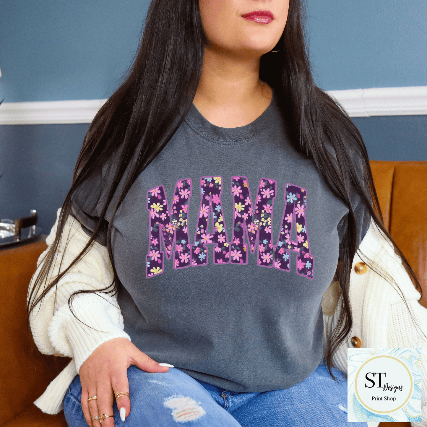 Lavender Floral Mama Design