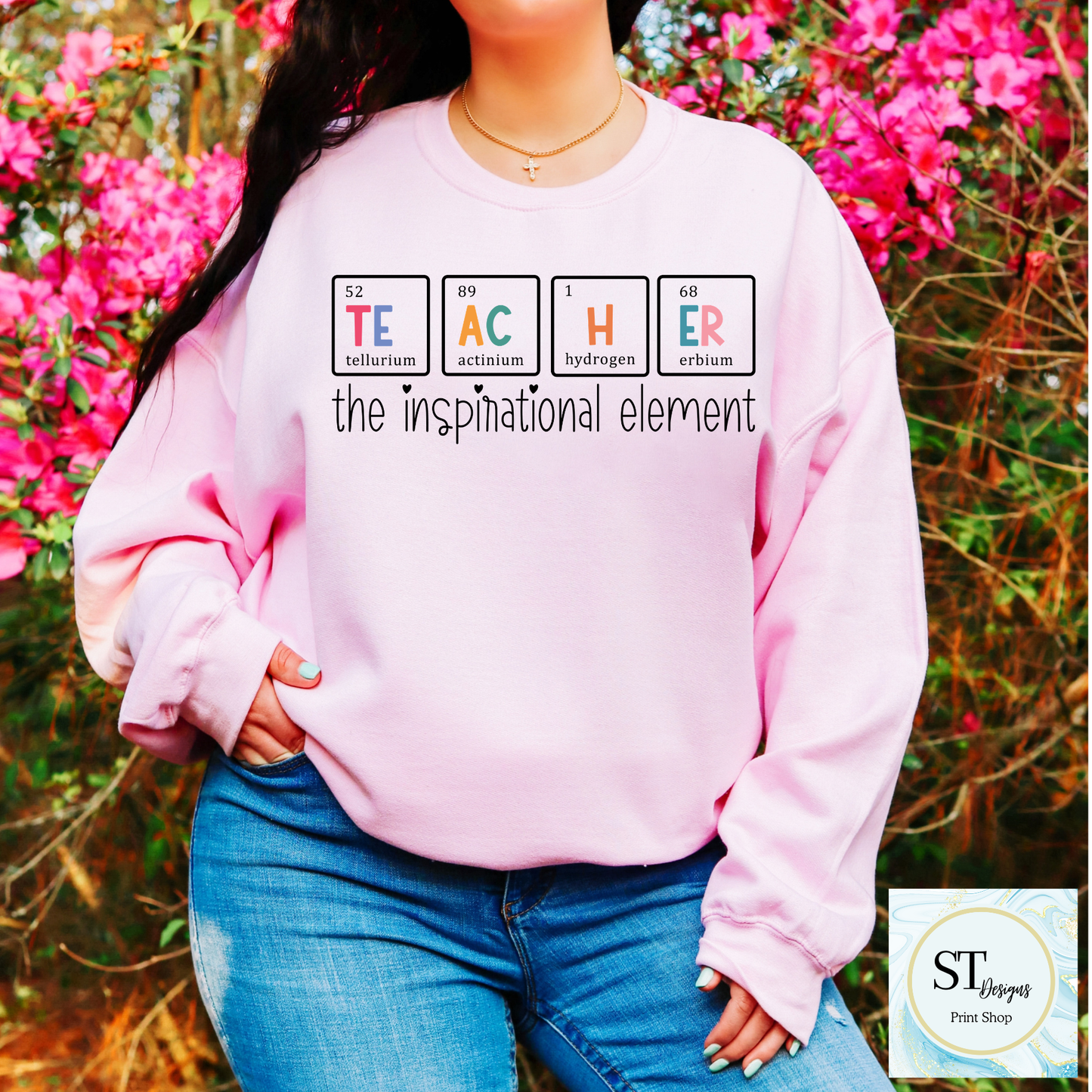 Science Teacher Crewneck Sweatshirt | Teacher Periodic Table Sweatshirt | Chemistry Teacher Gift | STEM Teacher Crewneck | Unisex S-5XL