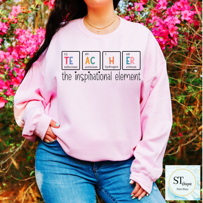 Science Teacher Crewneck Sweatshirt | Teacher Periodic Table Sweatshirt | Chemistry Teacher Gift | STEM Teacher Crewneck | Unisex S-5XL