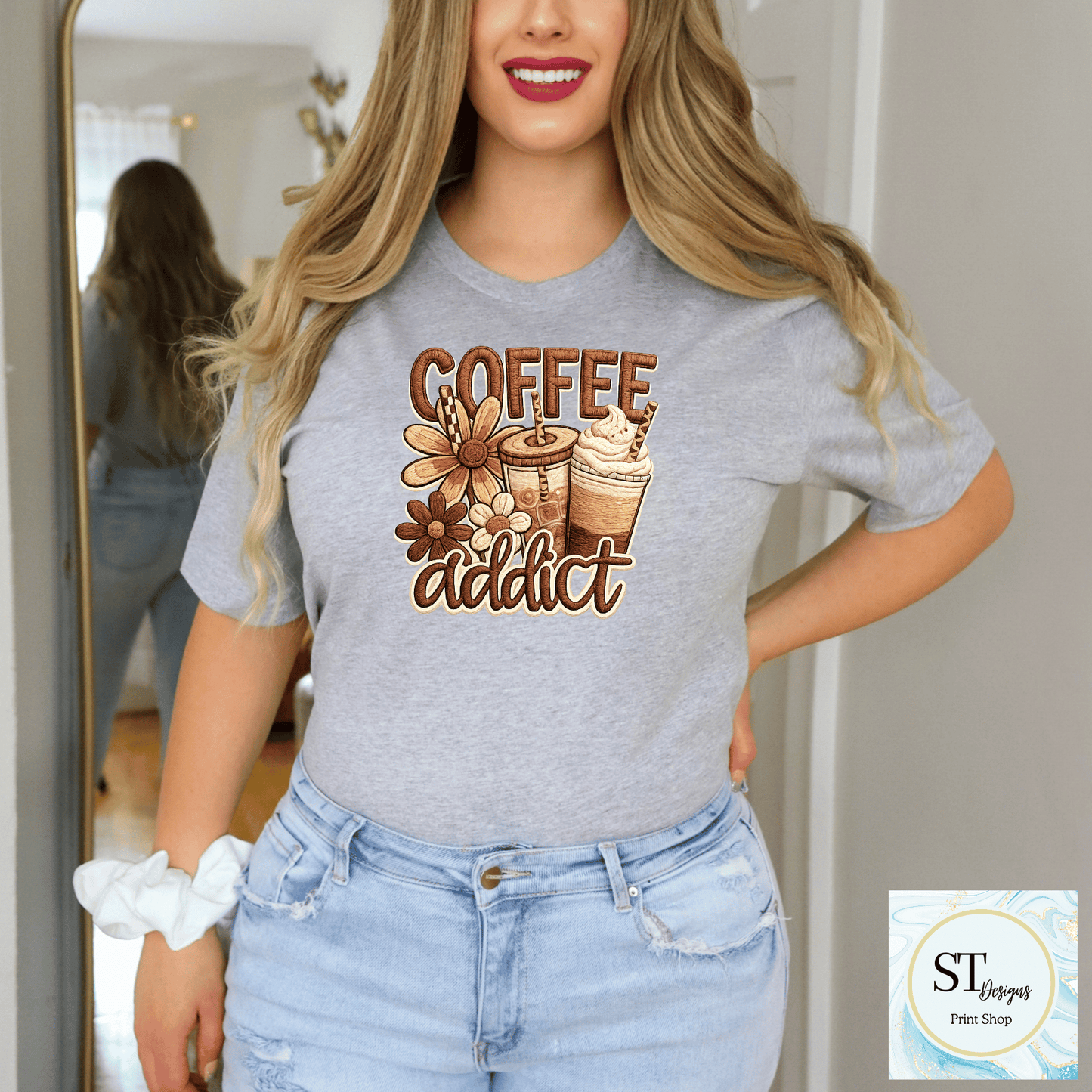 Floral Coffee Addict