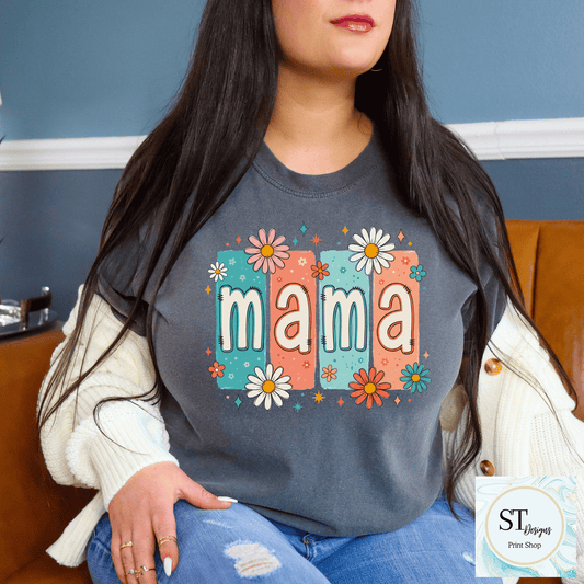 Retro Floral Mama Design