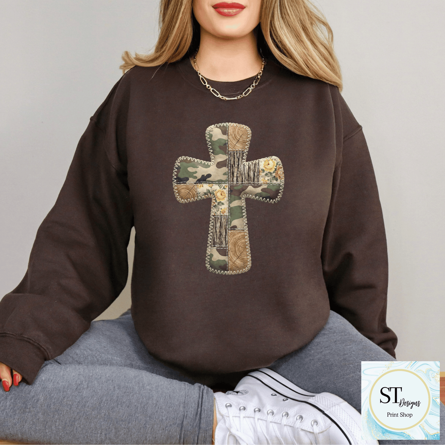 Western Stitched Cross