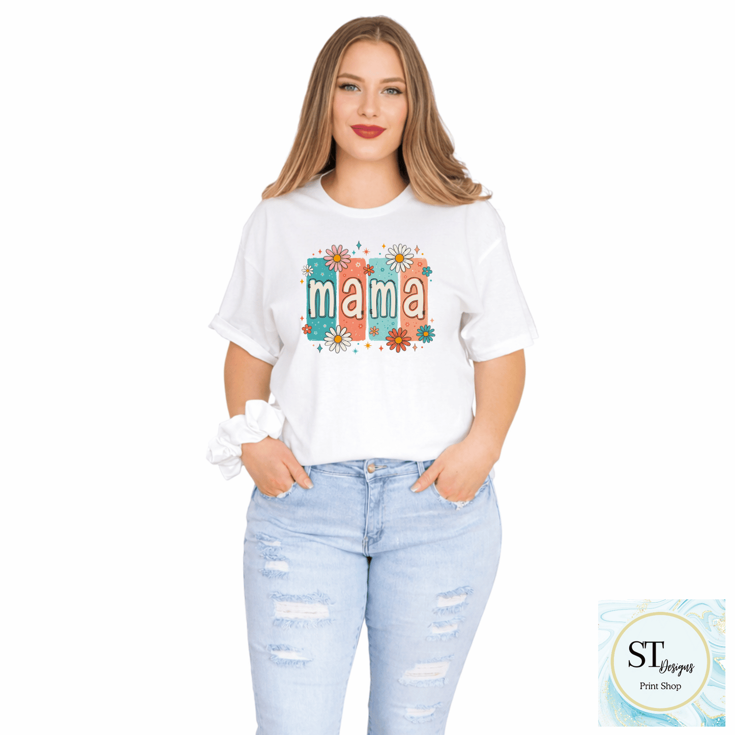 Retro Floral Mama Design