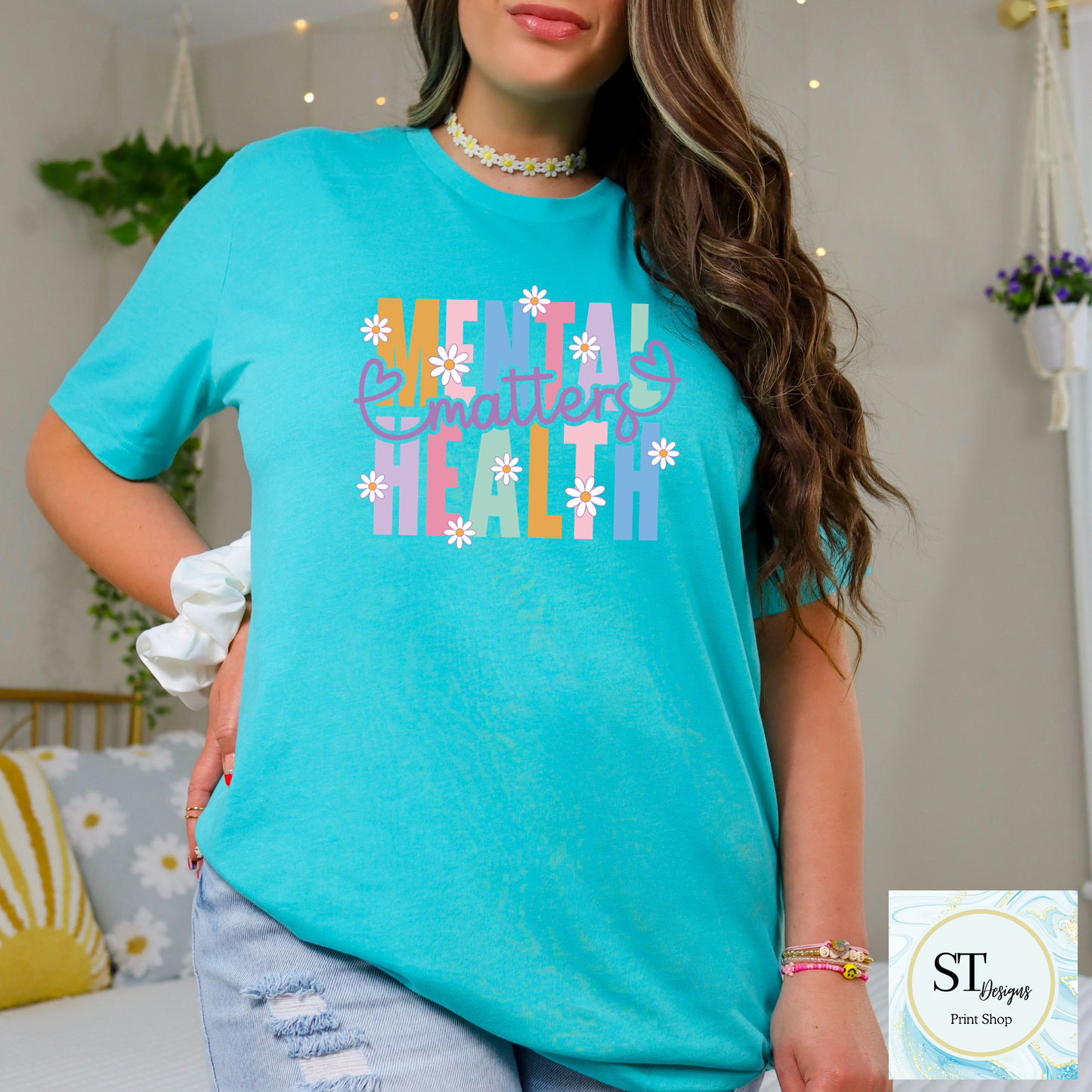 Mental Health Matters Daisy Graphic Tee