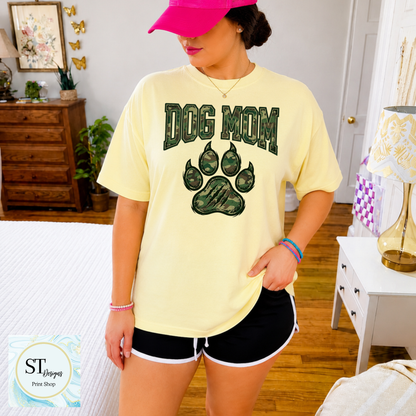 Dog Mama Camo Paw