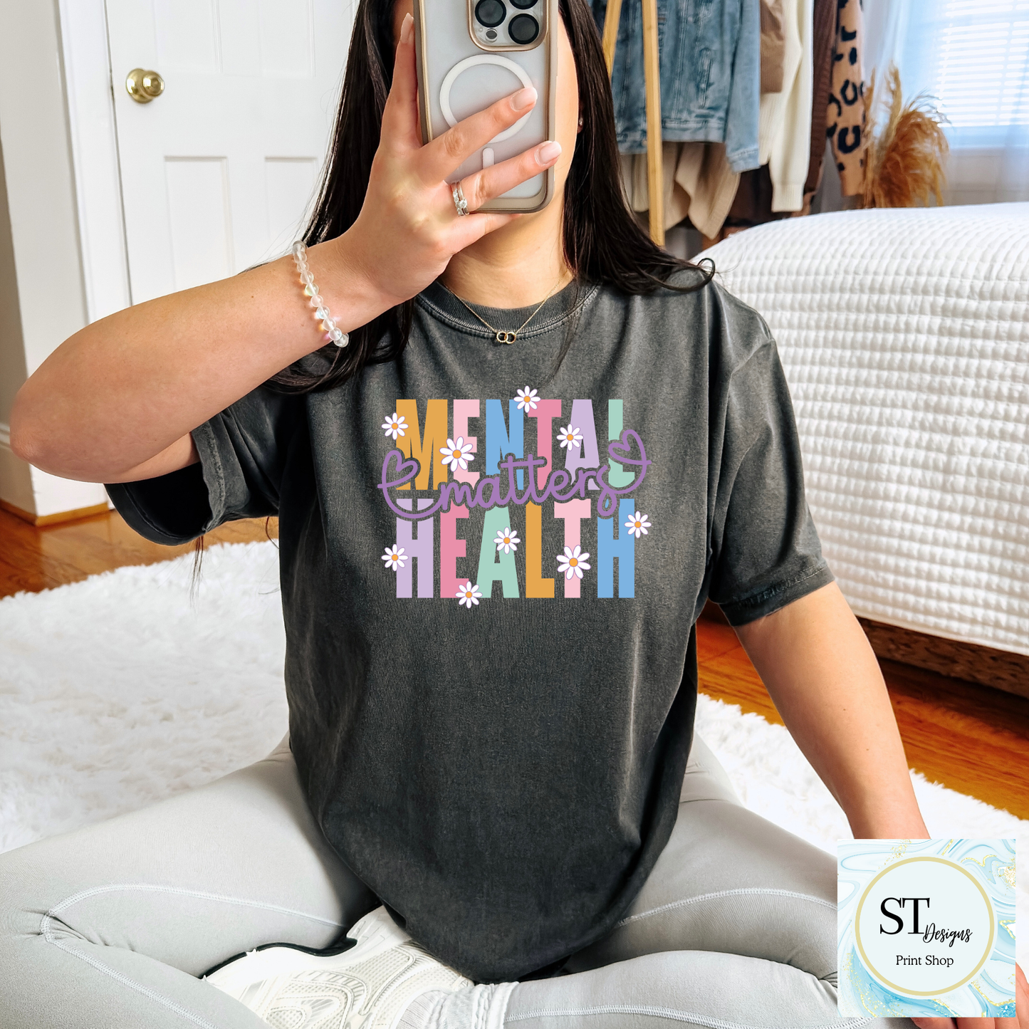 Mental Health Matters Daisy Graphic Tee