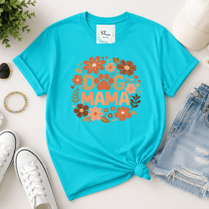 Retro Floral Dog Mama