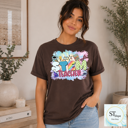 STEM Teacher Graphic Crewneck Sweatshirt | Science, Technology, Engineering & Math Teacher Sweatshirt | Unisex S-5XL