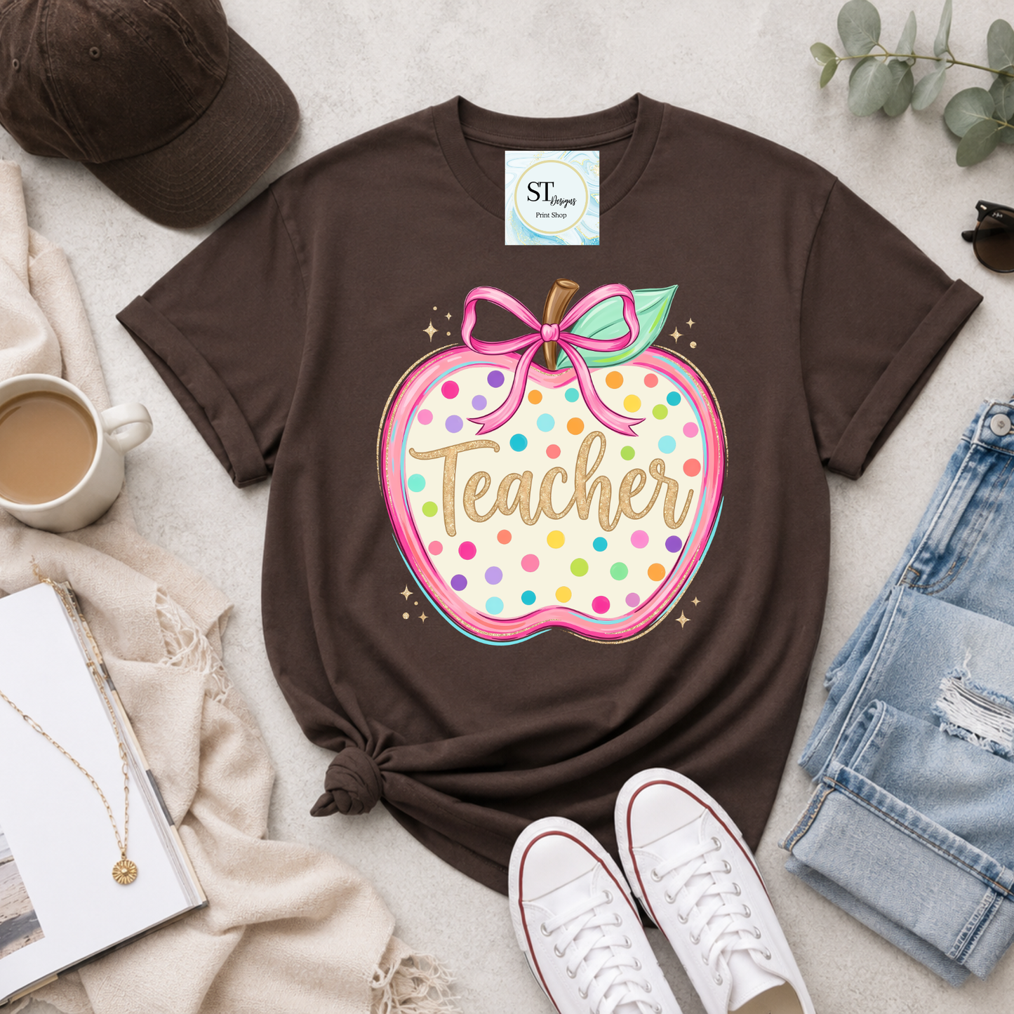 Preppy Teacher Apple