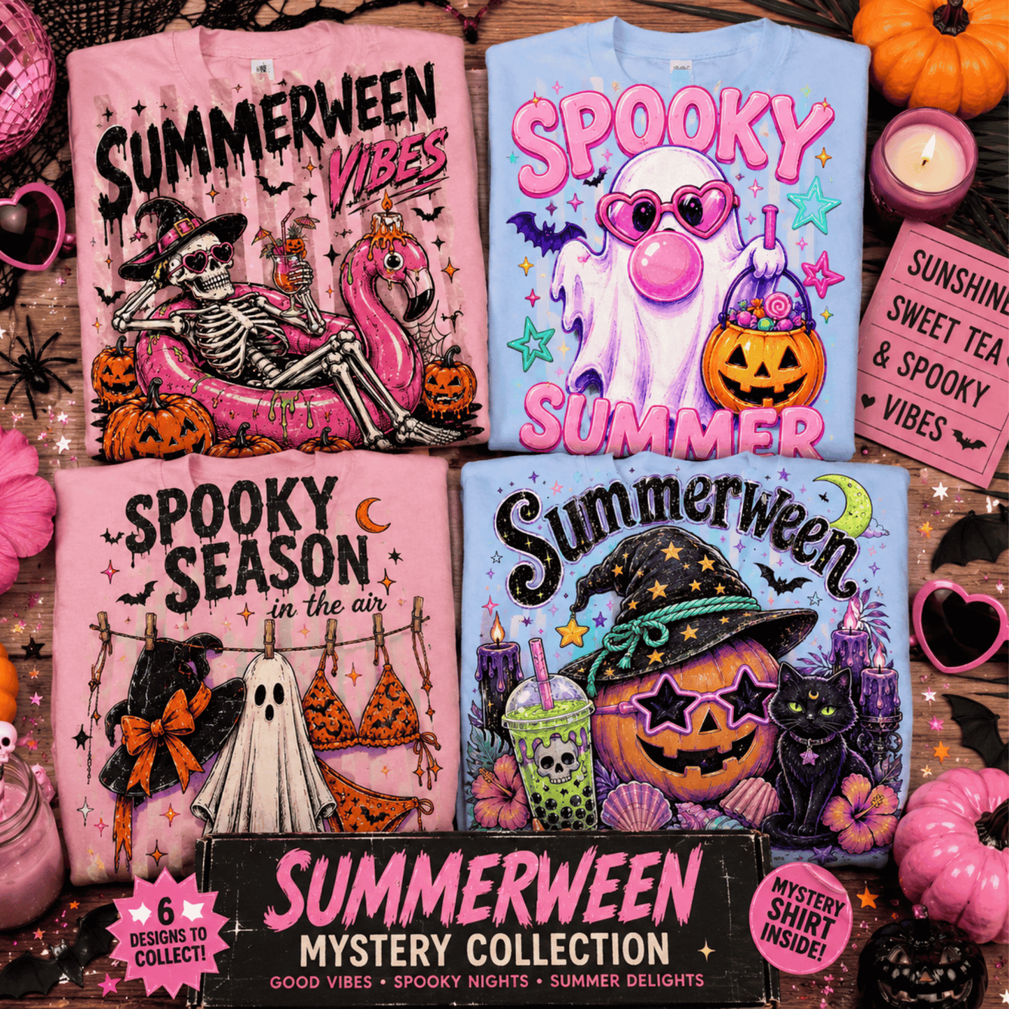 Summerween Mystery Shirt | Cute Spooky Graphic Tee Mystery Collection