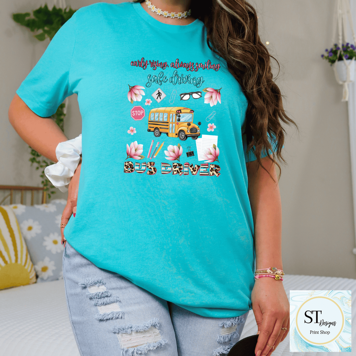 Early Rising Always Smiling Safe Driving Bus Driver
