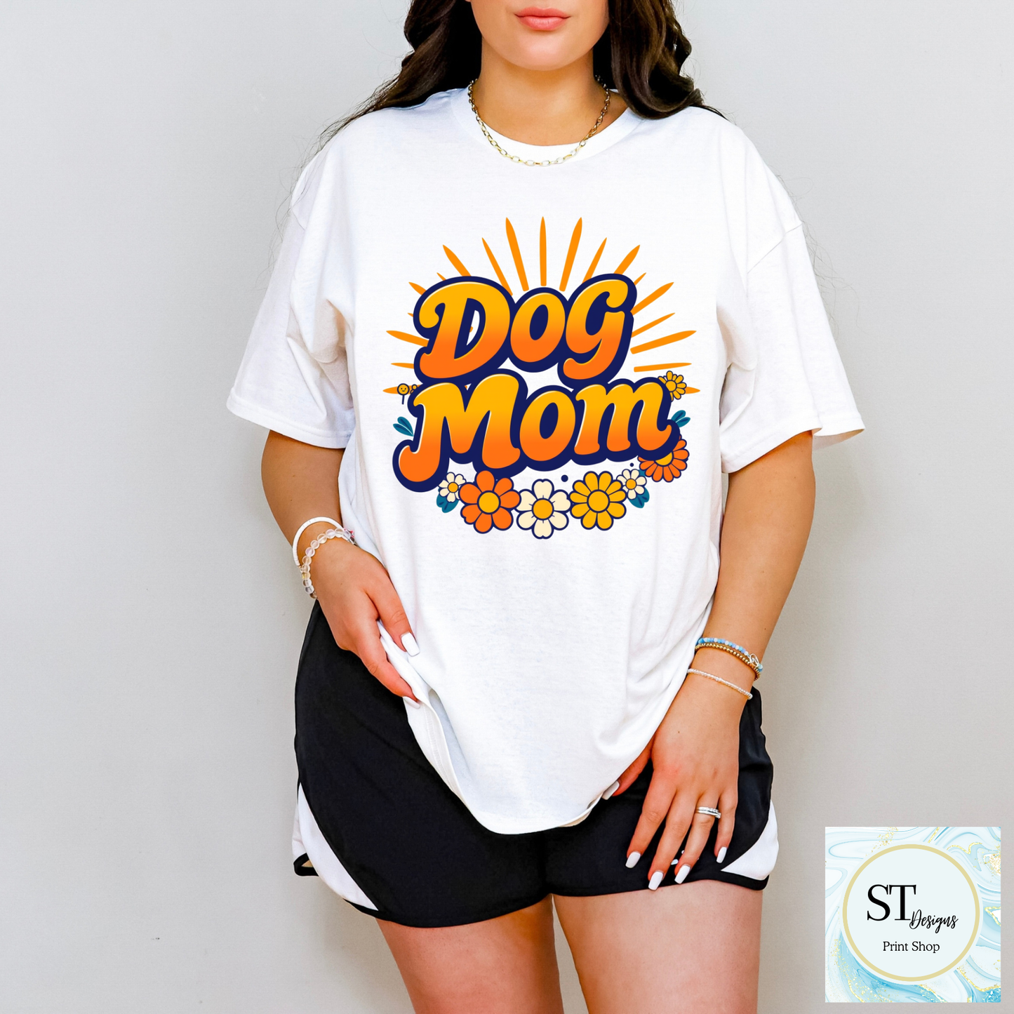 Retro Dog Mom Graphic Apparel