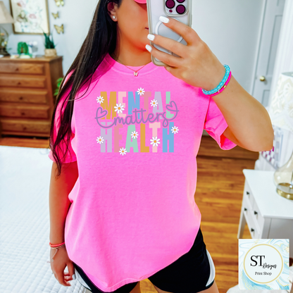 Mental Health Matters Daisy Graphic Tee