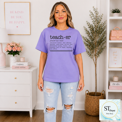 Teacher Definition Crewneck Sweatshirt | Funny Teacher Sweatshirt | Teacher Appreciation Gift | Unisex S-5XL