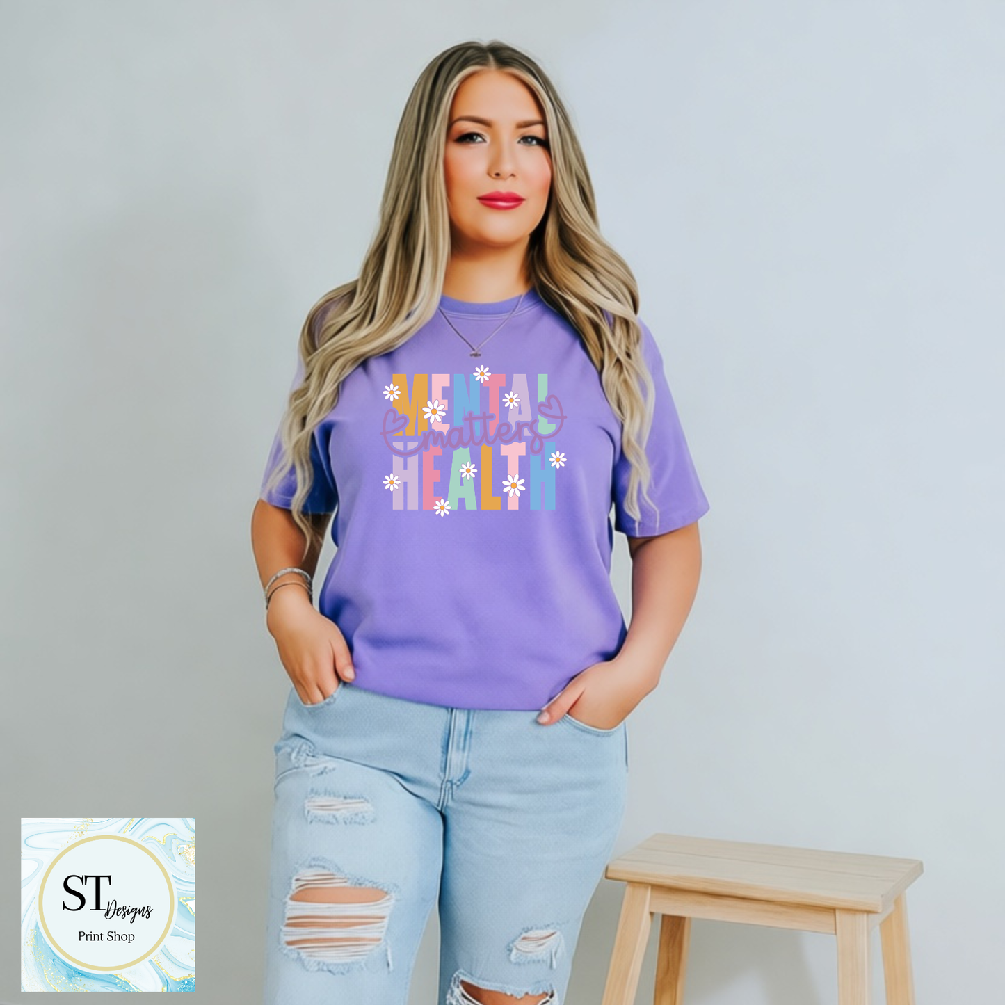 Mental Health Matters Daisy Graphic Tee
