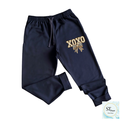 XOXO Bow Cheetah Sweatshirt and Joggers